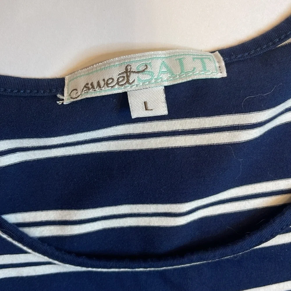 Sweet Salt Long striped navy and white maxi dress - Picture 3 of 7